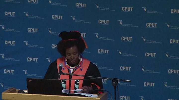 Inaugural Professorial Address of Prof Janet Condy