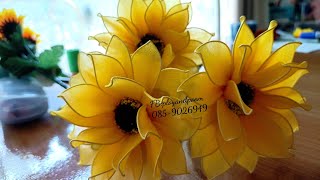 EP. 212 :How to make sunflower (ดอกทานตะวัน)   by FB: ployandpoom