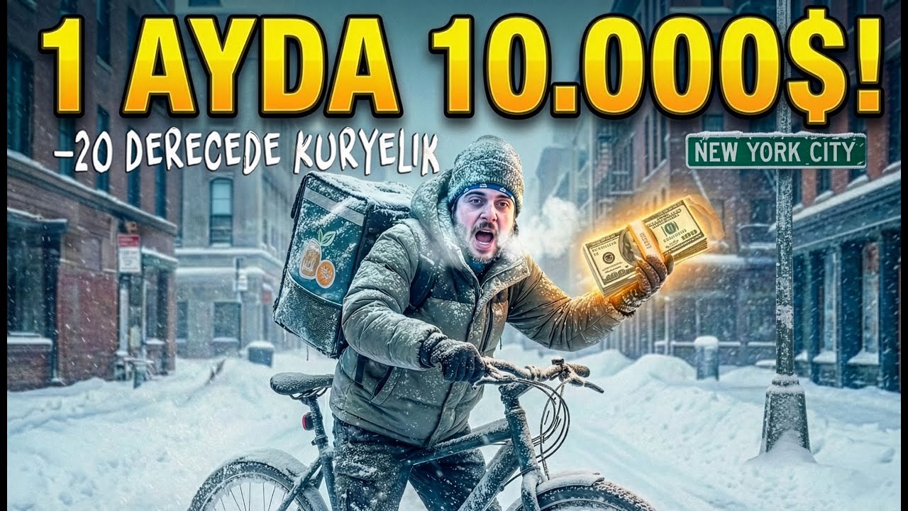 AMERİKADA BİSİKLETLE KURYELİK YAPARAK AYDA 10 BİN DOLAR KAZANMAK 🇺🇸 #1 2220DOLLAR