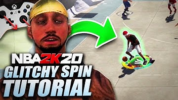 *NEW* GLITCHY BASIC 1 SPIN DRIBBLE TUTORIAL W/ HANDCAM! NBA 2K20 ADVANCED DRIBBLE TUTORIAL!