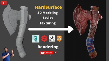 AXE Weapons Show reel Demo 3DsMax, Substance Painter Zbrush Blender Rendering Weapons
