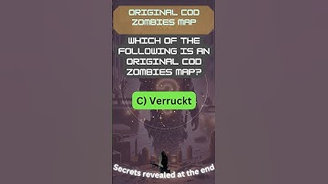 Can You Name the First Ever COD Zombies Map? 🧟