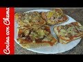 Pizzas de pan de molde | Recetas en 1 minuto