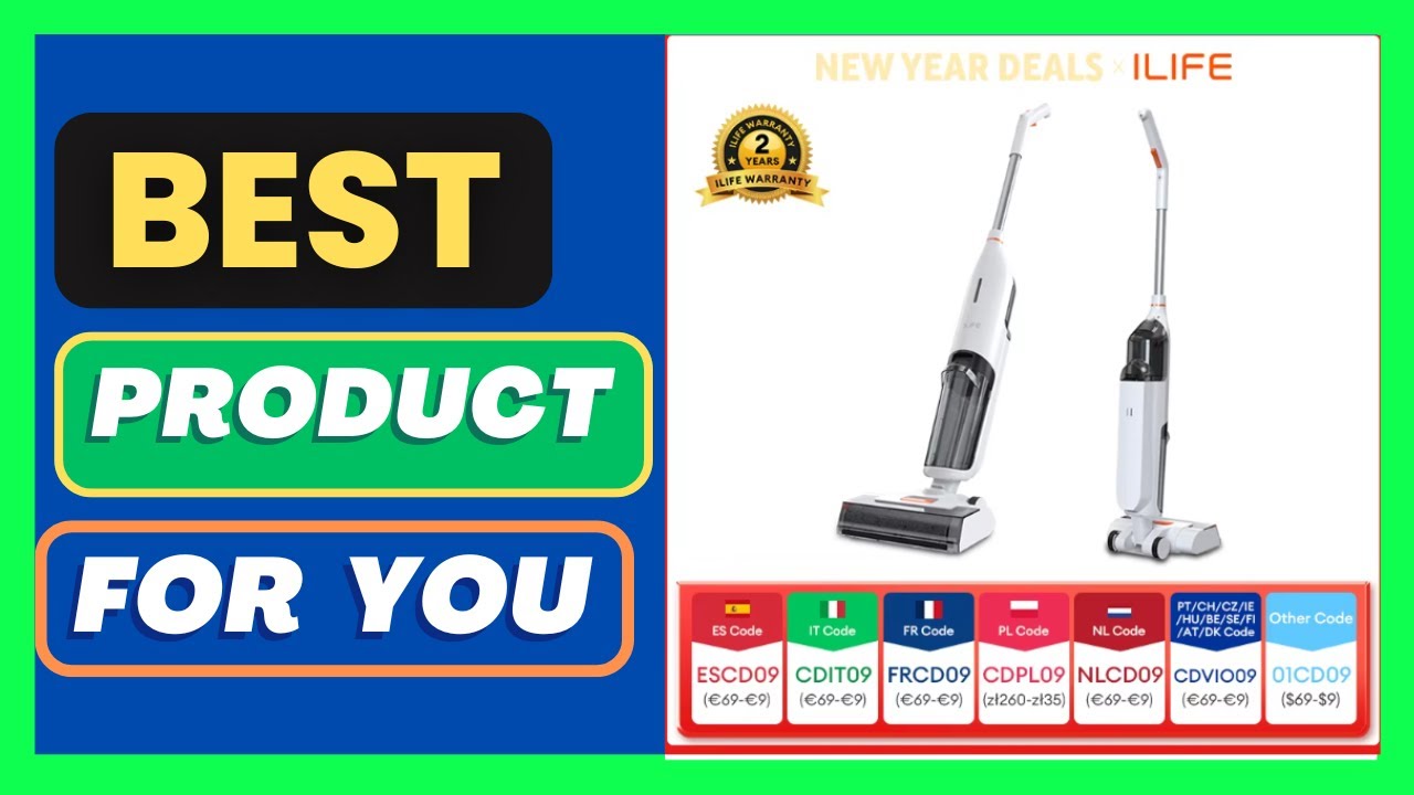 ILIFE W90 Cordless Wireless Wet Dry Smart Mop