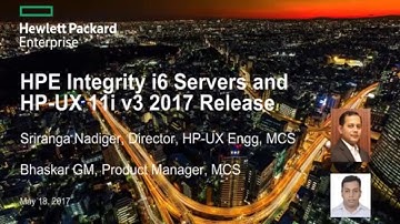 HP-UX Webinar: Integrity i6 and HP-UX Customer Webinar