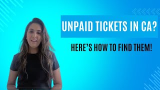 Discover How To Check For Unpaid Traffic Tickets In California - Tips & Tricks! 🚗🚨