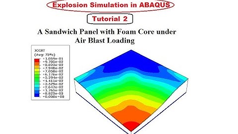 Explosion Simulation in ABAQUS- A Sandwich Panel with Foam Core under Air Blast Loading - Tutorial 2