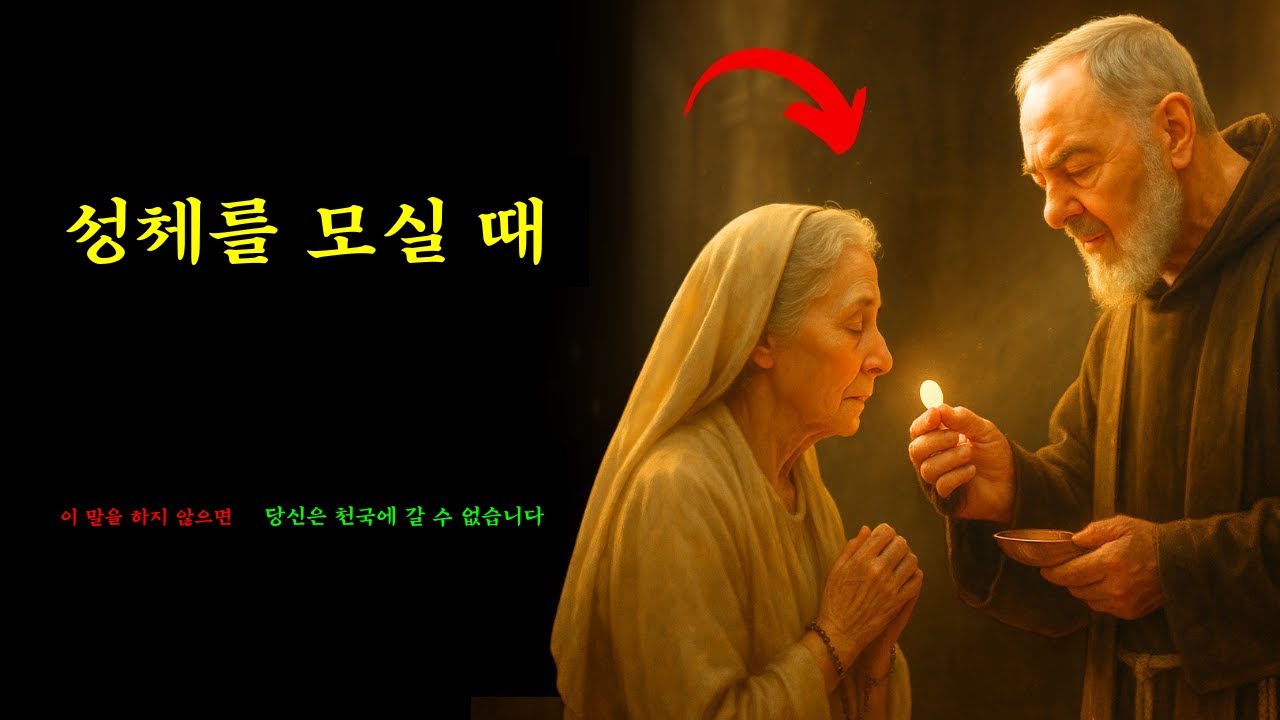 성체를 모실 때 이 말을 하지 않으면... 당신은 천국의 은총을 잃고 있습니다 – 피오 신부의 경고
