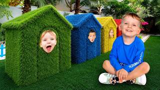 Alex and his friends build playhouses and learn how to share!