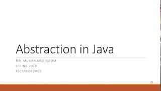 #java | #oop | #Abstraction | #abstract_classes | #abstract_methods | Abstraction in Java Part1