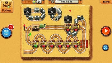 Rail Maze 2 Impossible Short Level Gameplay - Train Puzzle Game - Android Gameplay #103