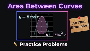 Area Between Curves with Trigonometric Functions | Calculus Examples and Step-by-Step Solutions