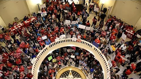 Oklahoma Teachers Strike For Better Wages!