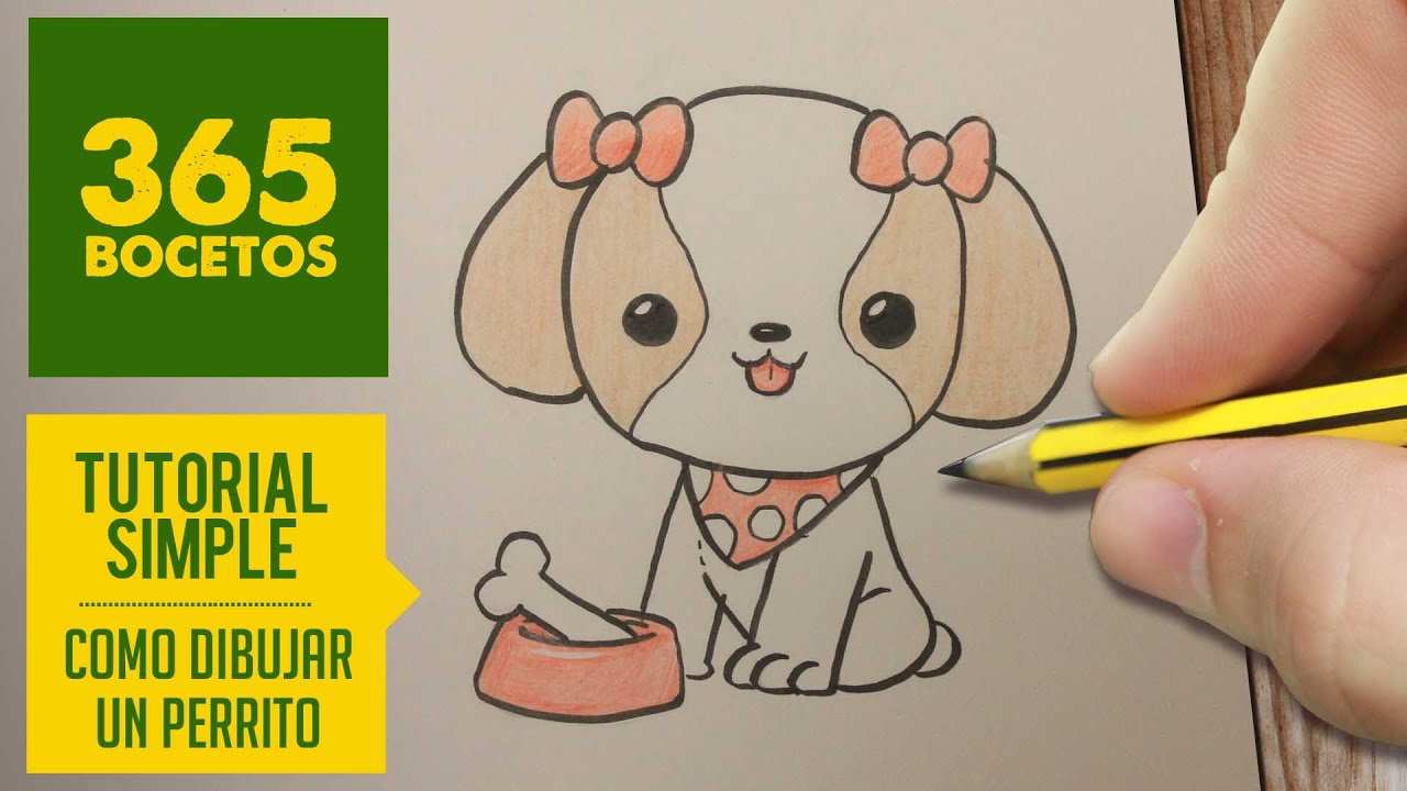 COMO DIBUJAR PERRITOS KAWAII PASO A PASO - Dibujos kawaii faciles - How to  draw a dog - thptnganamst.edu.vn