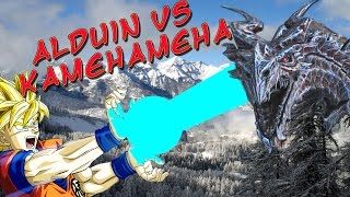 Alduin Vs Kamehameha - Skyrim Fun!