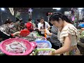 Market show, Buy ingredient to make seafood fried rice / Yummy fried rice recipe
