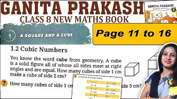 Class 8 Maths Ganita Prakash Solutions | Chapter 1 A Square and A cube | Page 11 to 16 Solutions