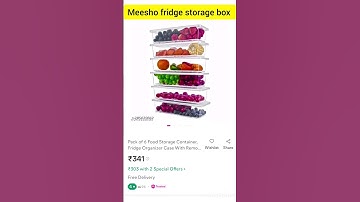 #short Meesho fridge storage box#shortfeed #youtubeshorts#fridge organization#shortfeed #shortvideo