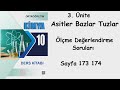 MEB Kimya 10 Ders Kitabı 3. Ünite Asitler Bazlar Tuzlar Ölçme Değerlendirme Soruları Sayfa 173 174