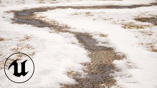 Making a REALISTIC Snowy Path in 6 Minutes | Unreal Engine 5 Making a REALISTIC Snowy Path in 6 Minutes | Unreal Engine 5