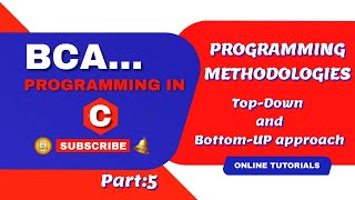 PROGRAMMING IN C tutorial part:5 Learn Programming methodology.....!!LOVELY ERA!!