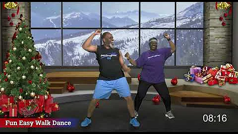 Enjoy this Fun and Easy to Follow Walk Dance Low Impact Holiday Workout | Senior Friendly | 20 Min