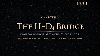 2.1. Part1: The H - D4 Bridge: From Four-Square Arithmetic to the 24-Cell