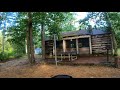 Camp with me NJ Cabins/camping trip in Parvin state park NJ 4k60