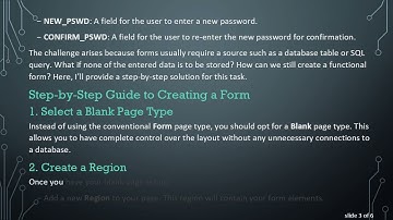 Creating a Form without an Underlying Database Table in APEX 19.2