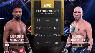 EA Sports UFC 5 Gameplay Lerone Murphy vs Josh Emmett