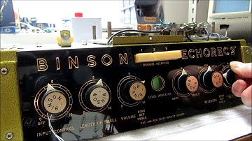 Audio Testing Binson Echorec Model 