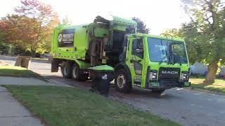 EX GFL Priority Waste Mack LR Labrie Automizer 7843
