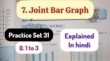 7th Std - Mathematics - Chapter 7 Joint Bar Graph Practice Set 31 Q.1 to 3 solved explained in hindi