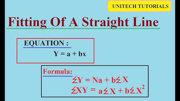 BCA | Fitting of a Straight Line in Statistics | Learn how to solve this in equation |