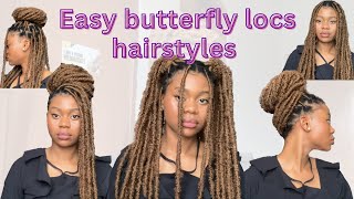 16 WAYS TO STYLE LONG BUTTERFLY LOC🦋💞 *Quick and Easy!*