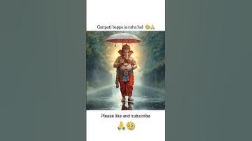 Ganesh Ji Umbrella Walk in Rain | Monsoon Blessings 🙏🌂||ganpati ||going#shorts #ganesha