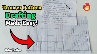 How to Draft a Trouser Pattern Like a Pro – Simple & Accurate Method