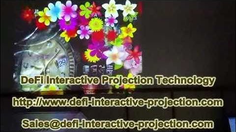 DEFI Interactive floor projection system with 72 effects from $120 to $200