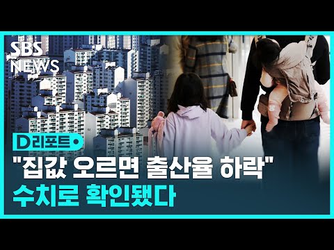 집값 따라 출산율 &amp;#39;<strong>출렁</strong>&amp;#39;…수치로 확인 / SBS / #D리포트