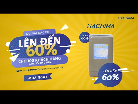 MÁY GIẶT CỬA TRÊN HACHIMA | Công nghệ ÁNH SÁNG XANH đánh bay nấm mốc, vi khuẩn