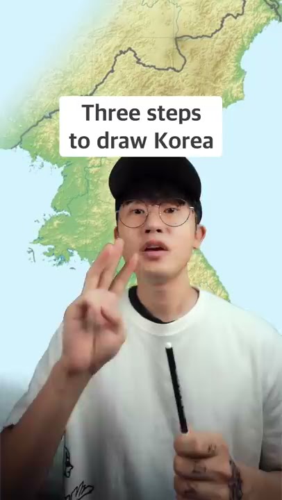 3 Steps to draw Korea