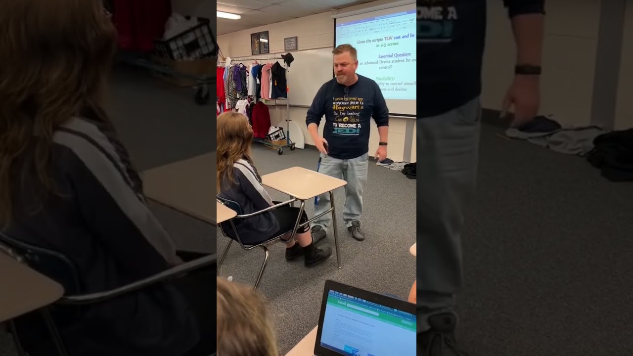 Teacher Smashes Her Phone 