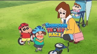 Trolley 🚎 aesthetics ✨️|Shinchan Shiro and the coal town gameplay race 🏁 |#shinchan 