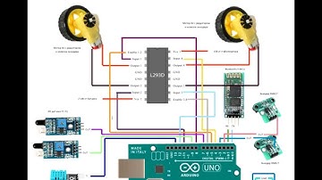 Robot Arduino АлёнаМобиль: часть 2/4 - инструкция по сборке сигнальных цепей