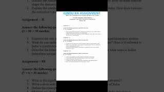 IGNOU Assignment | B.A.(BAM)/(BAG) | CONSTITUTIONAL GOVERNMENT AND DEMOCRACY IN INDIA | BPSC-102