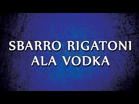 Sbarro Rigatoni Ala Vodka | RECIPES | EASY TO LEARN