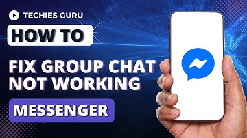 How to Fix Facebook Messenger Group Chat Not Working | Facebook Group Chat Error Fix