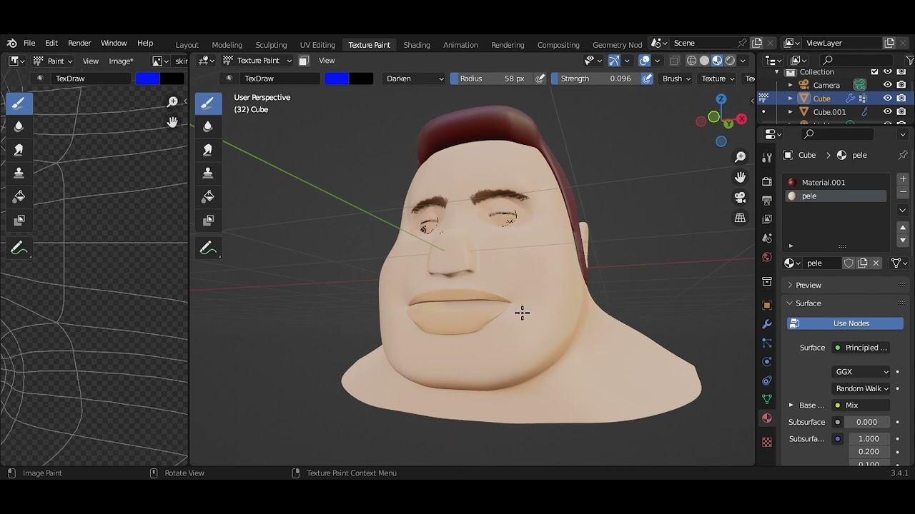 6 Modelagem de personagem em Blender 3D fazendo as mãos pele IV - YouTube