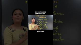 Living organisms classification by R.H. Whittaker #biologyshorts #neet #easylearning