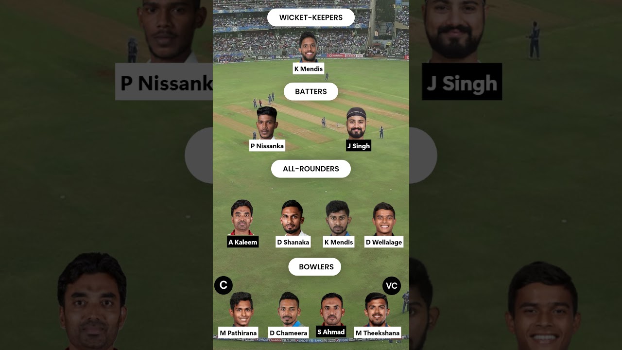 SL vs Oman Dream11 Team Today | Grand League Captain Pathirana 🔥| Dream11 Prediction | Best GL Team